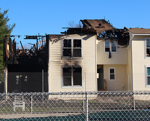 house fire damage